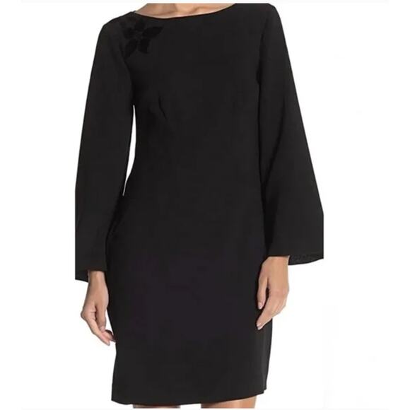 Trina Turk Bell Sleeve Dress Emerald Kelly Green Lace Occasion Cocktail Holiday - Picture 10 of 11